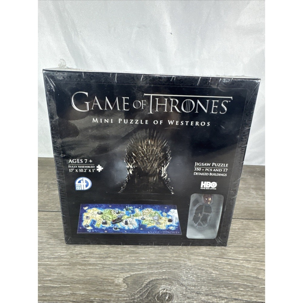 HBO Game of Thrones Mini Puzzle OF Westeros 350+ Pieces 4D Sealed